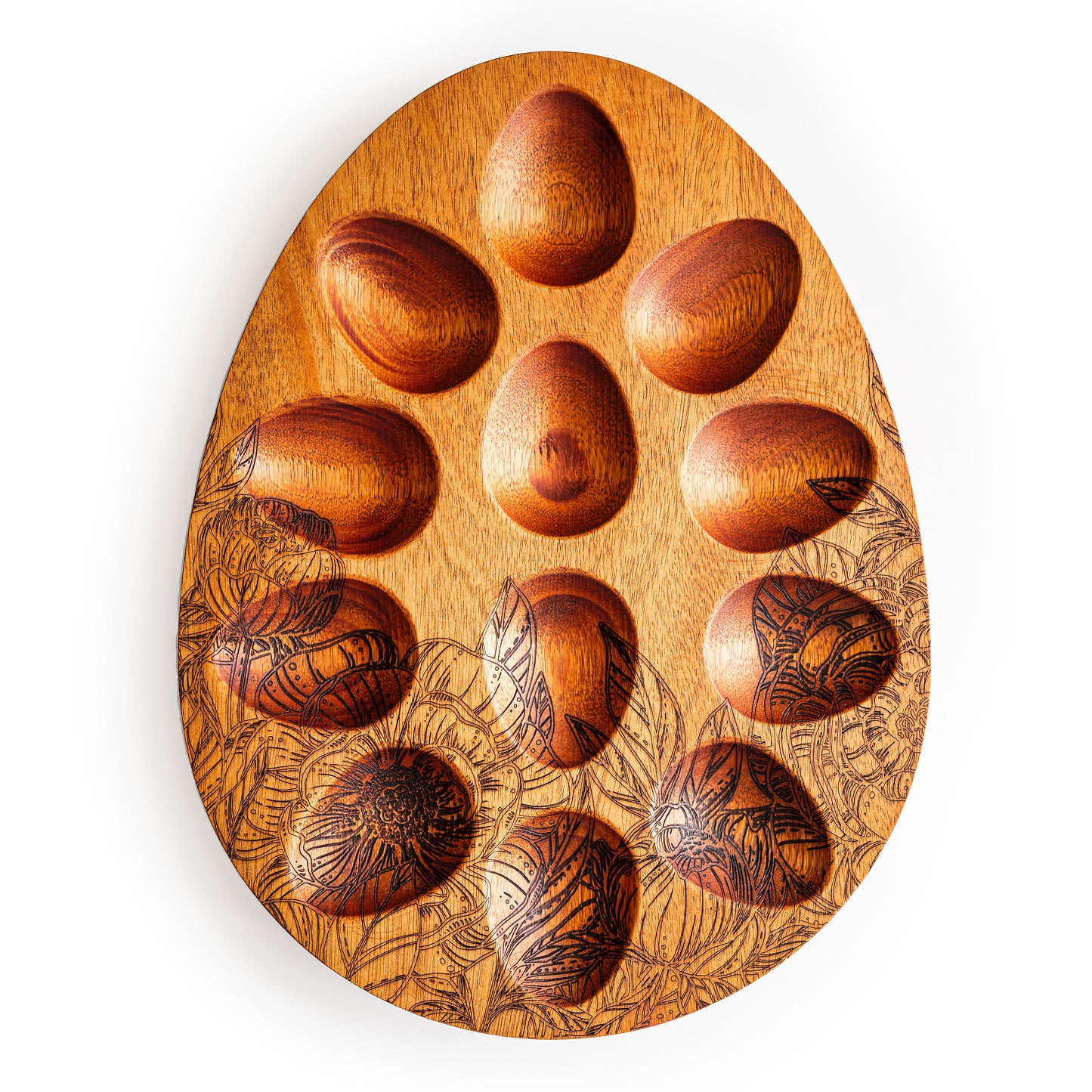 Wooden Egg Tray - Deviled Egg Serving Board