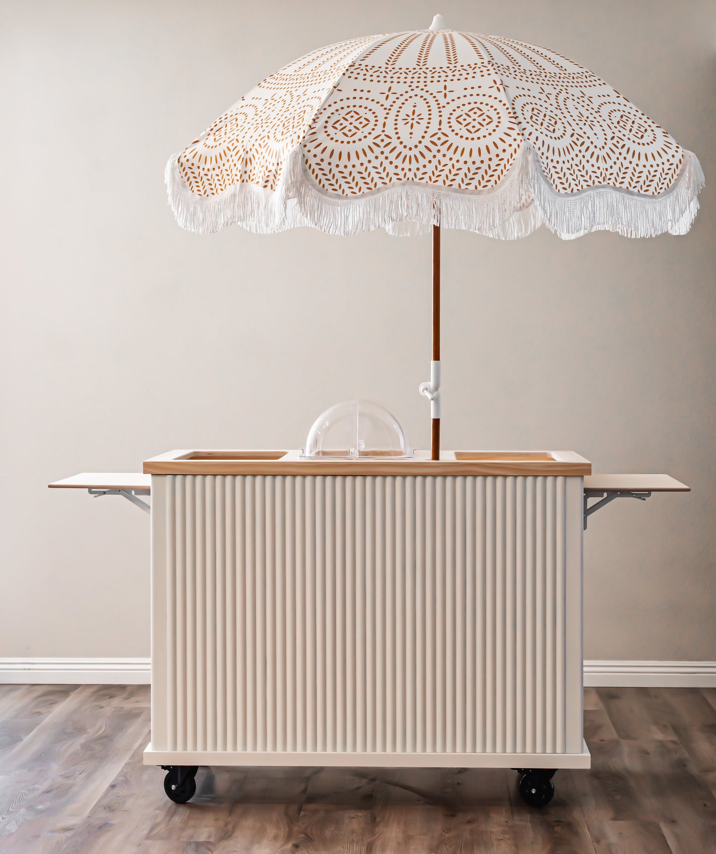 Fluted Mobile Cart