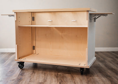 Fluted Mobile Cart