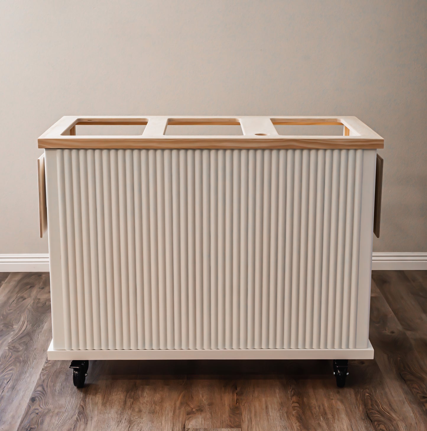 Fluted Mobile Cart