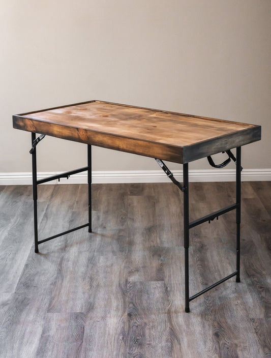 Charcuterie Board Table Topper for 4ft Folding Table, Wooden Grazing Display
